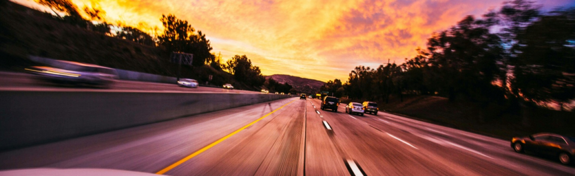 A car on a road